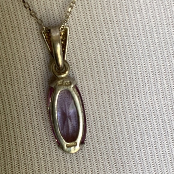 faceted amethyst pendant. - Picture 5 of 7
